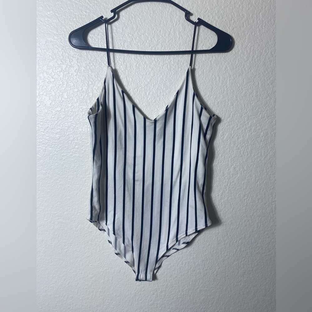 Gaze Striped Bodysuit sz Small
